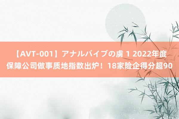 【AVT-001】アナルバイブの虜 1 2022年度保障公司做事质地指数出炉！18家险企得分超90