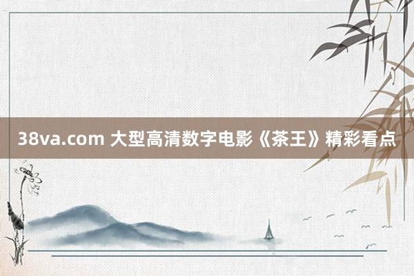 38va.com 大型高清数字电影《茶王》精彩看点