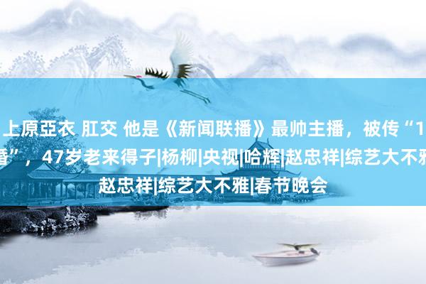 上原亞衣 肛交 他是《新闻联播》最帅主播，被传“10年结5次婚”，47岁老来得子|杨柳|央视|哈辉|赵忠祥|综艺大不雅|春节晚会